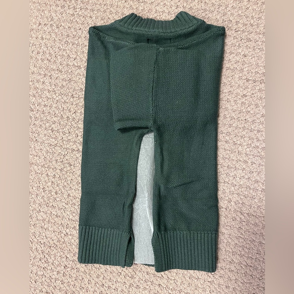 Quince 100% Organic Cotton Cropped cardigan Big Sur Green NWT XS - Picture 5 of 16